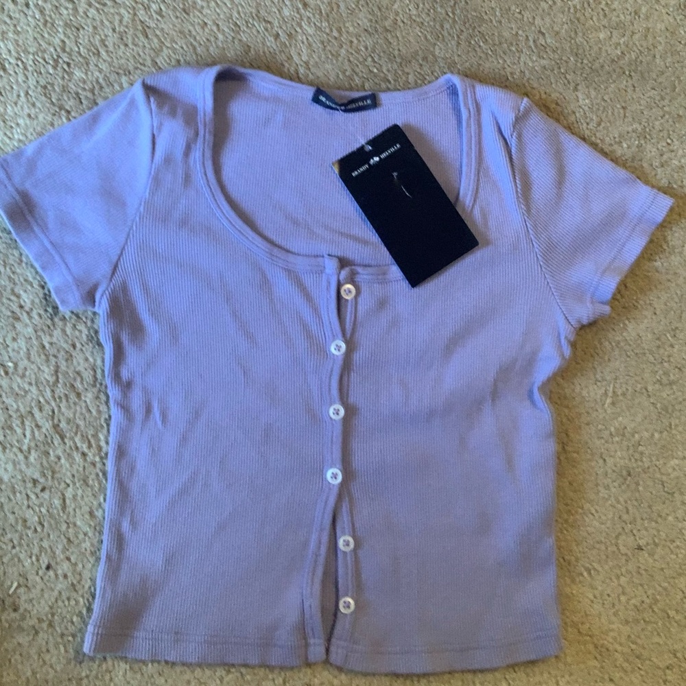 Brandy Melville Purple Zelly Top